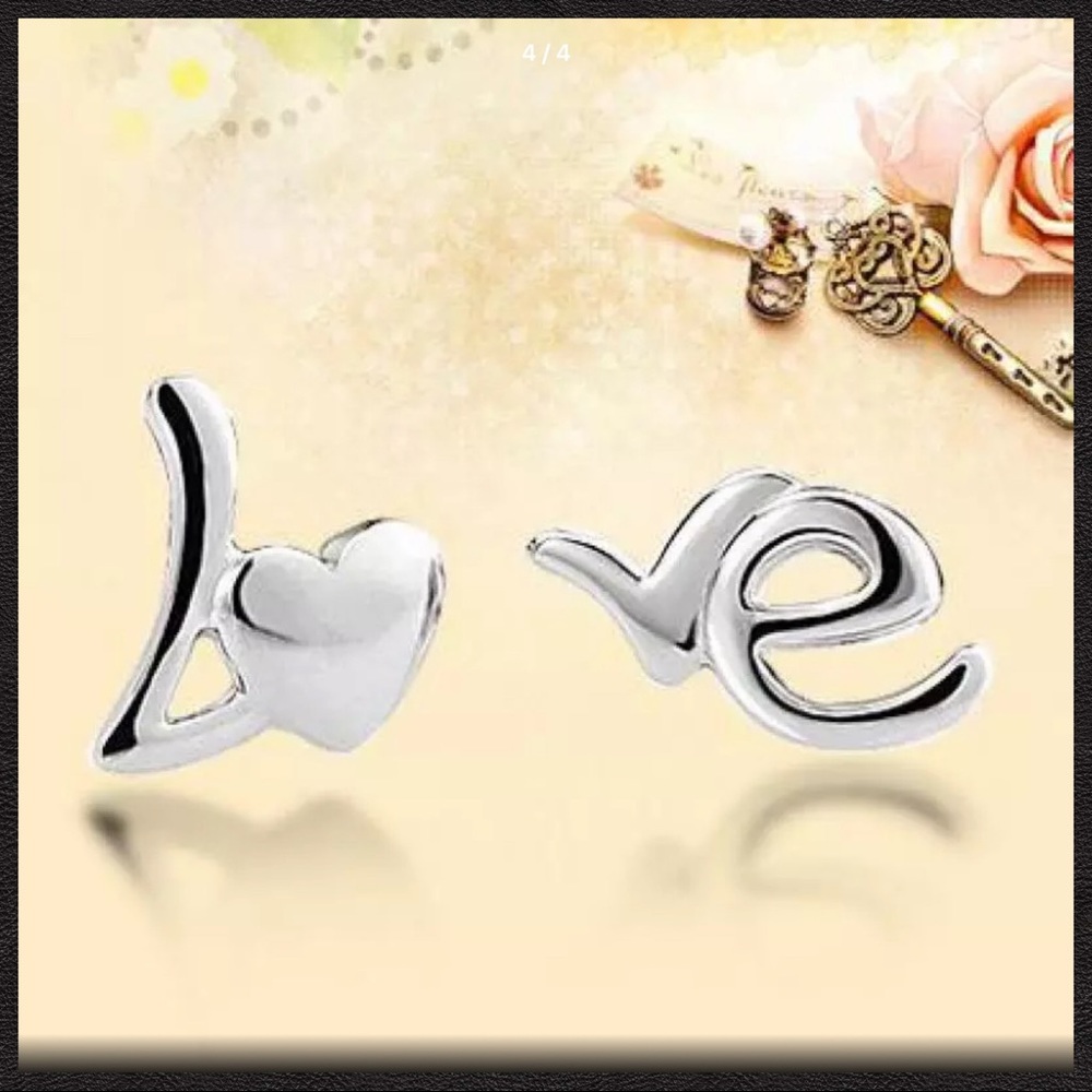 Love Stud Earrings ❤️ - Picture 2 of 5